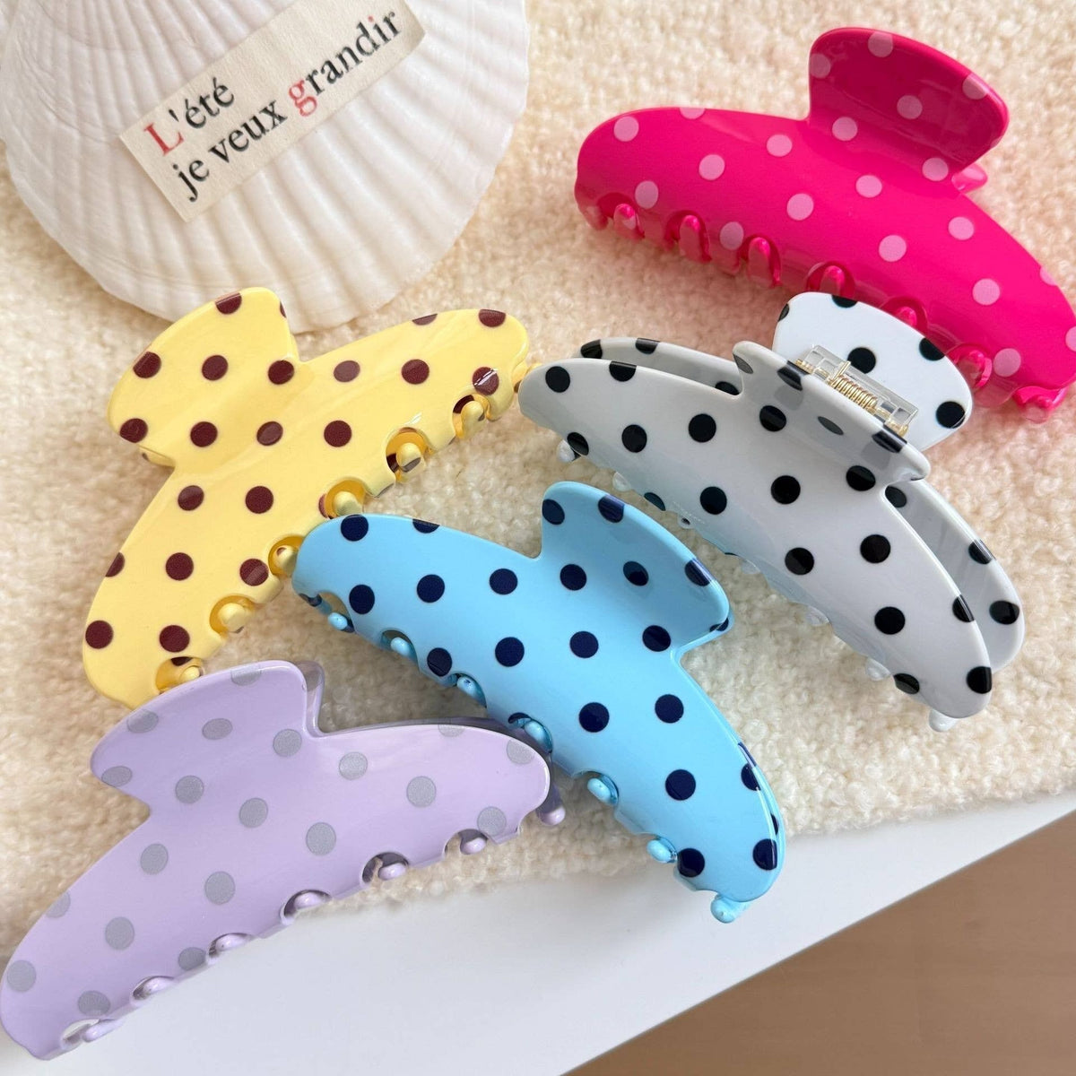 Polka Dot Hair Clip