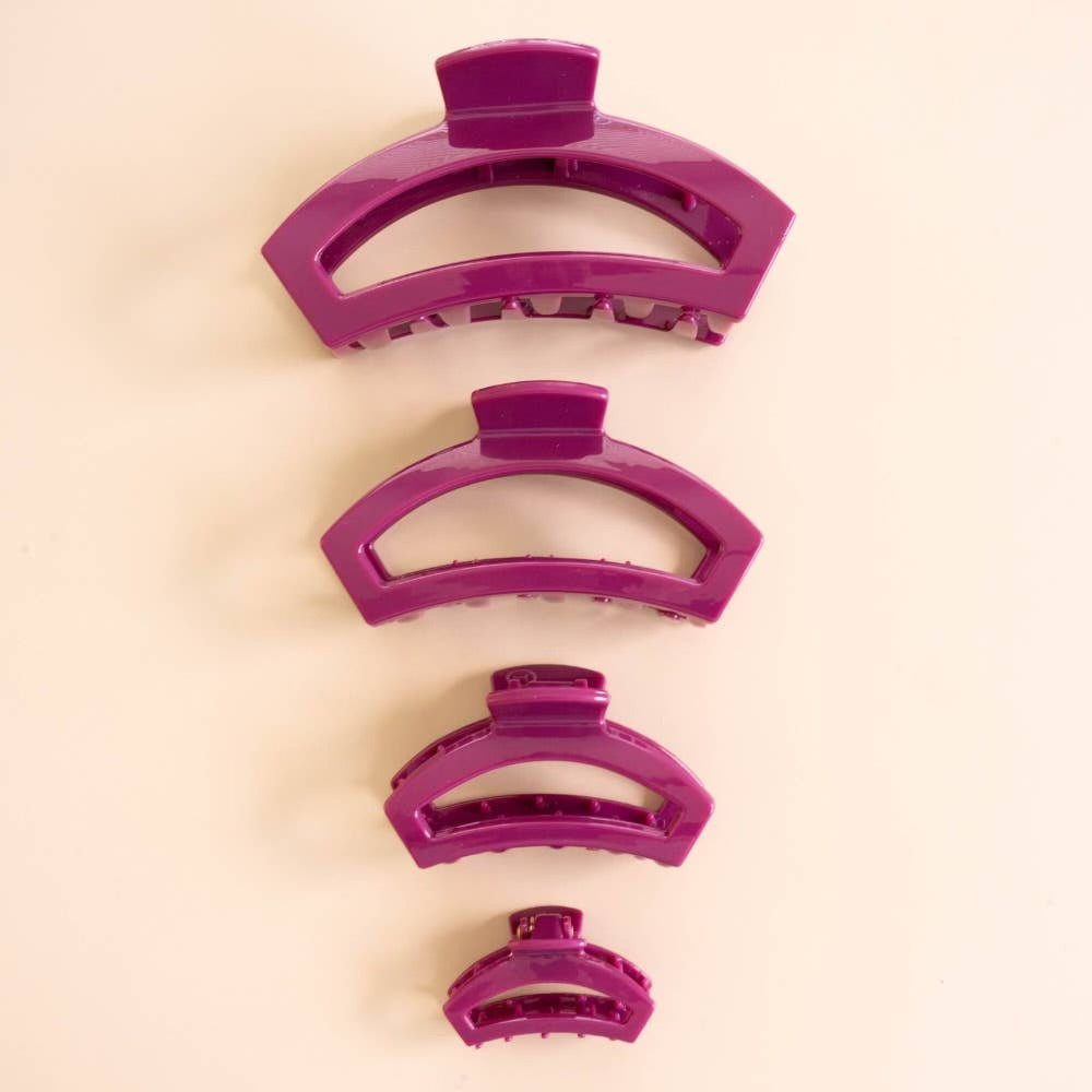Teleties Open Mulberry Clip