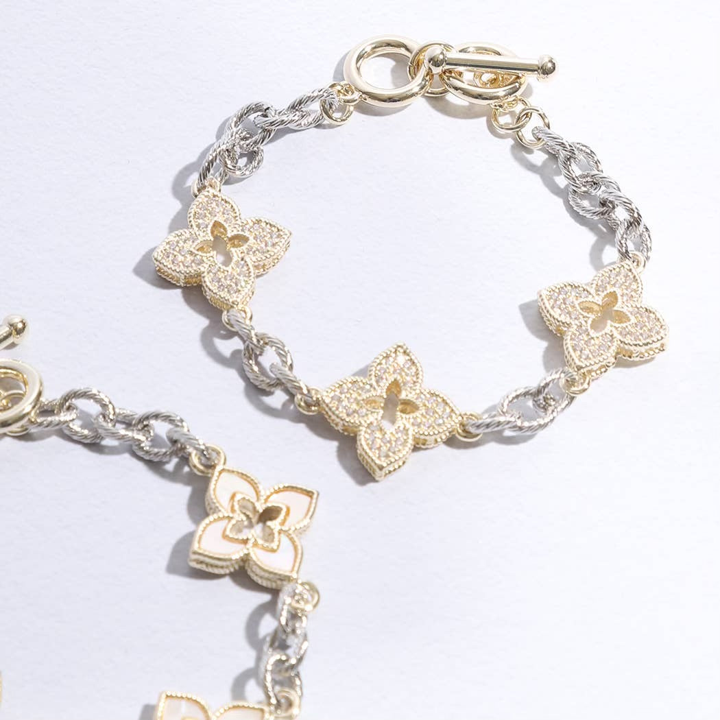 4 Leaf Clover Link Bracelet