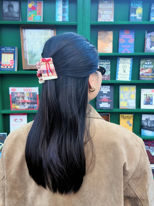 Bookstack Hair Clip