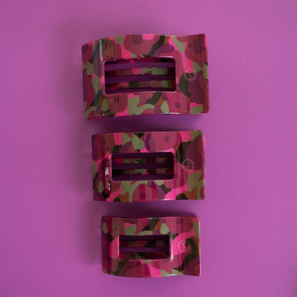 Teleties Garden Glam Flat Rectangle Clip