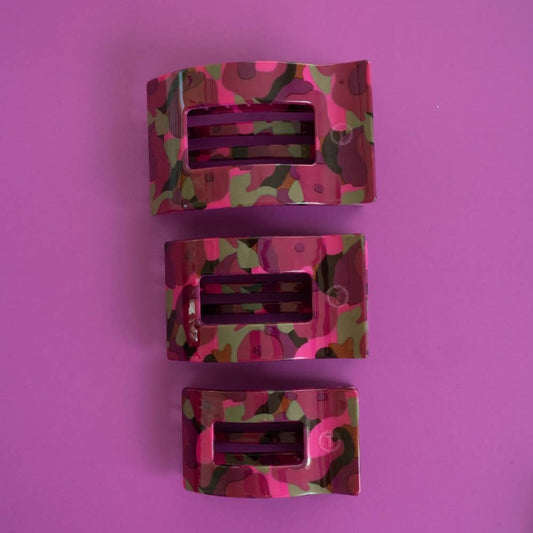 Teleties Garden Glam Flat Rectangle Clip