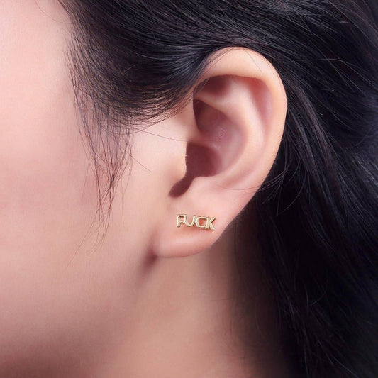 “FUCK” Earrings