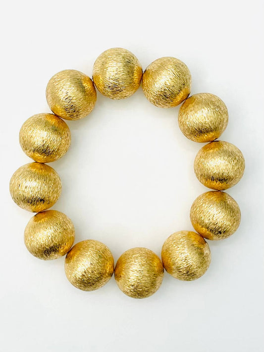 Gold Big Ball Bracelet