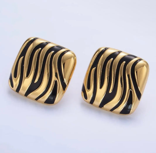 Zebra Tiger Earrings